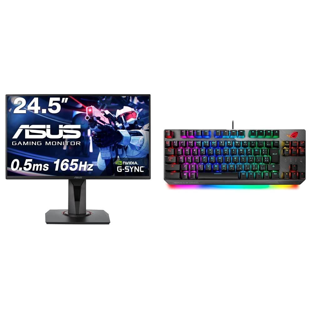 ASUS ゲーミングモニター VG258QR-J 24.5インチ165Hz - PC/タブレット