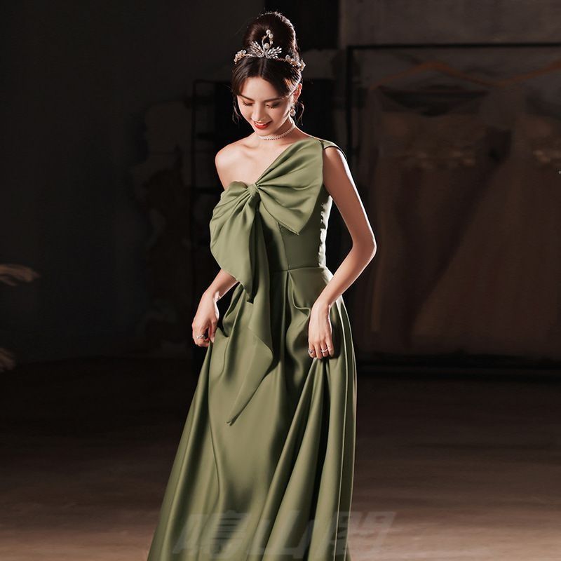 2025 サテンロングドレス