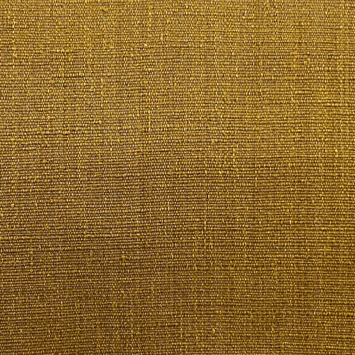 名古屋帯 証紙 本場結城紬地 藤貫 山吹茶色 正絹