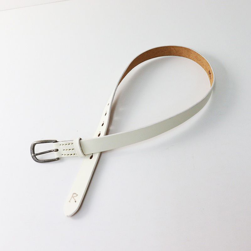 45R 45rpm フォーティファイブアール レザーベルト 3＼ホワイト お魚