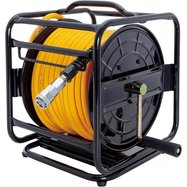 SK11 エアホースリール Sソフト 20m SAR-825SS エアリール 20m巻き 大流量 回転台付き 電動工具 工具 藤原産業
