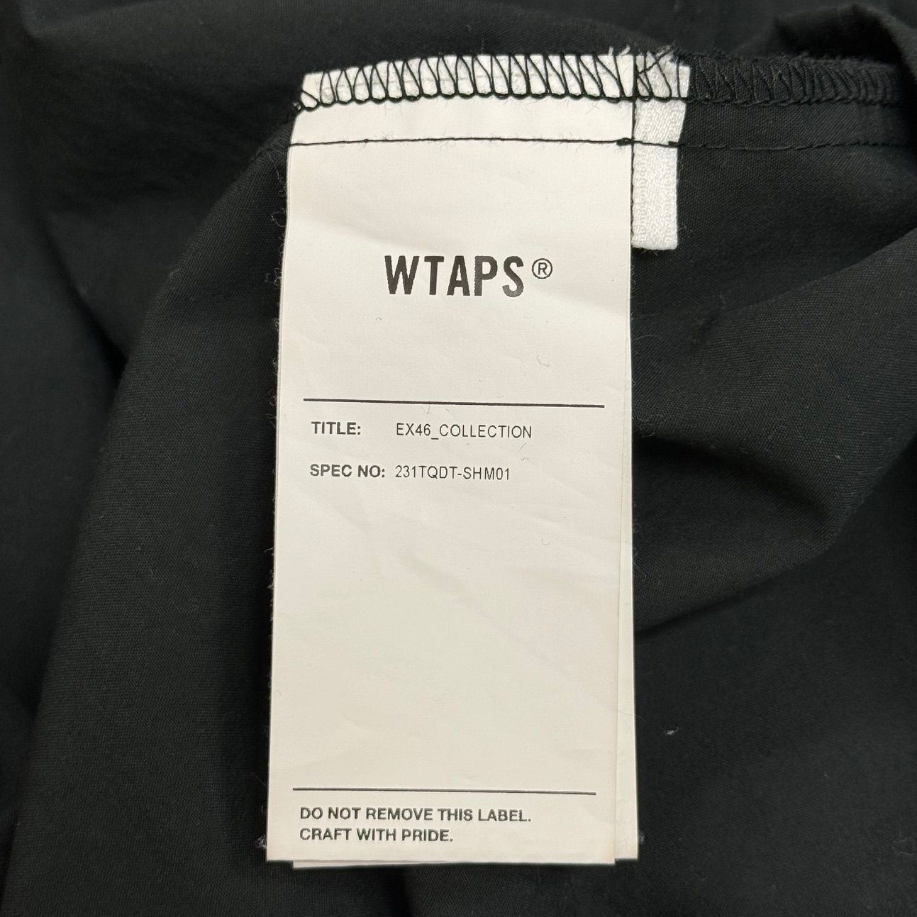 定価28600円 WTAPS 23SS Arrestor / LS / Poly. Broadcloth. Sign アレスター バンドカラーシャツ  ダブルタップス 231TQDT-SHM01 1 61878A4