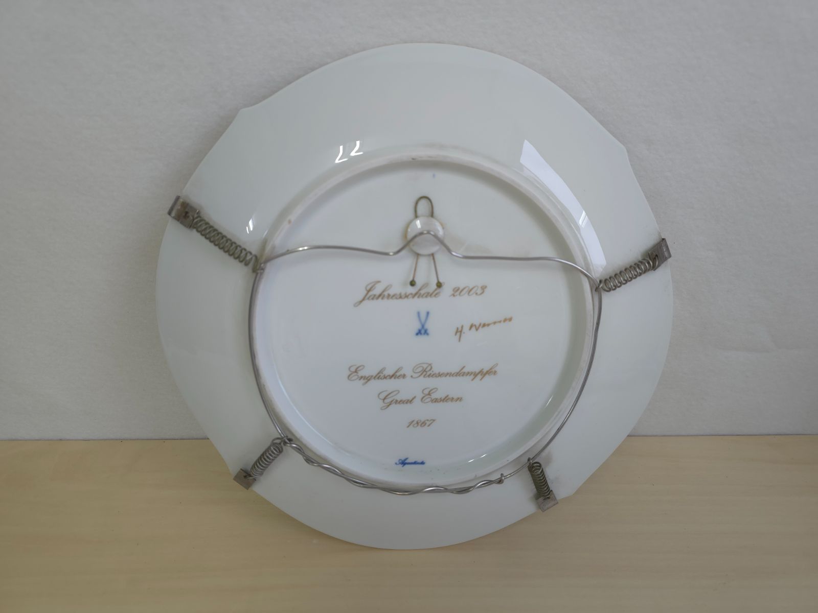 マイセン Meissen イヤープレート 2003 グレートイースタン号 中古】M▽マイセン MEISSEN イヤープレート イヤーコレクション