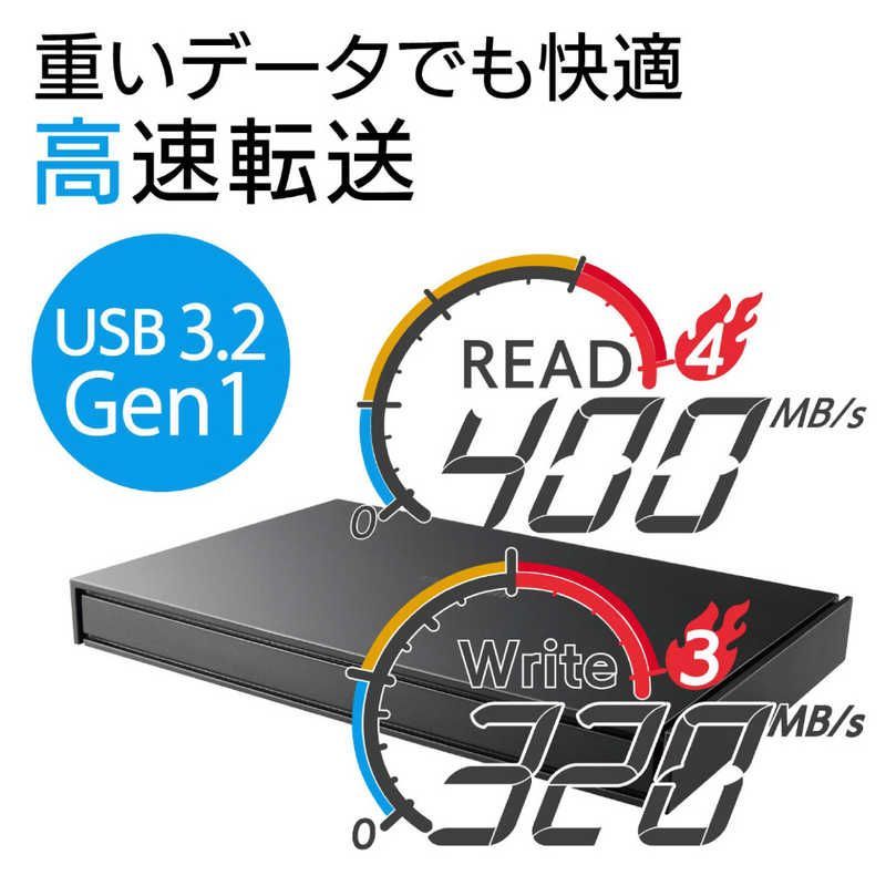 新品 未開封 】 エレコム 外付けSSD USB-A接続 (PS4対応) ブラック 