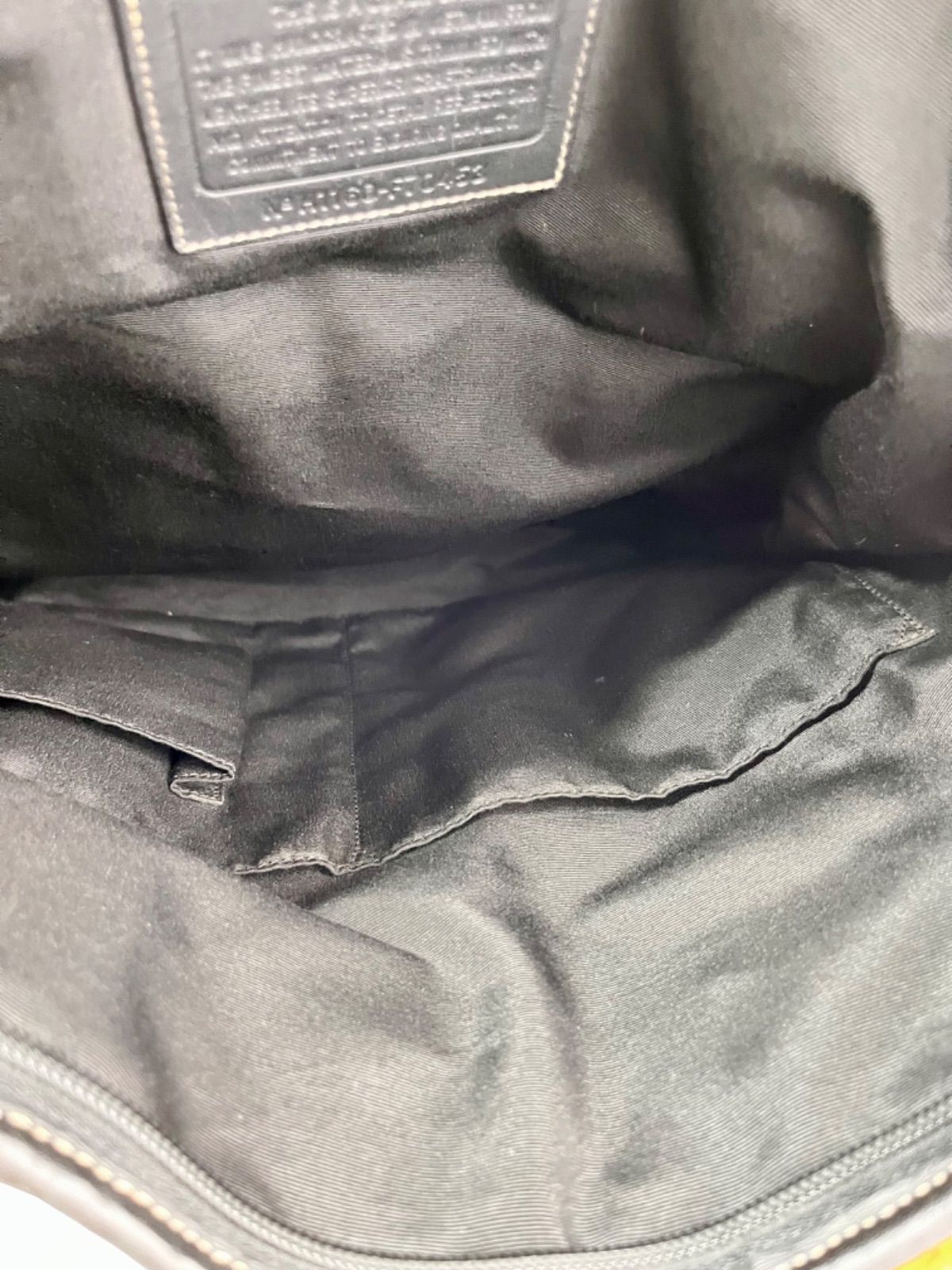 ○ カバン COACH 2WAYバッグ H1160-F70453 ナイロン レザー ブラック 