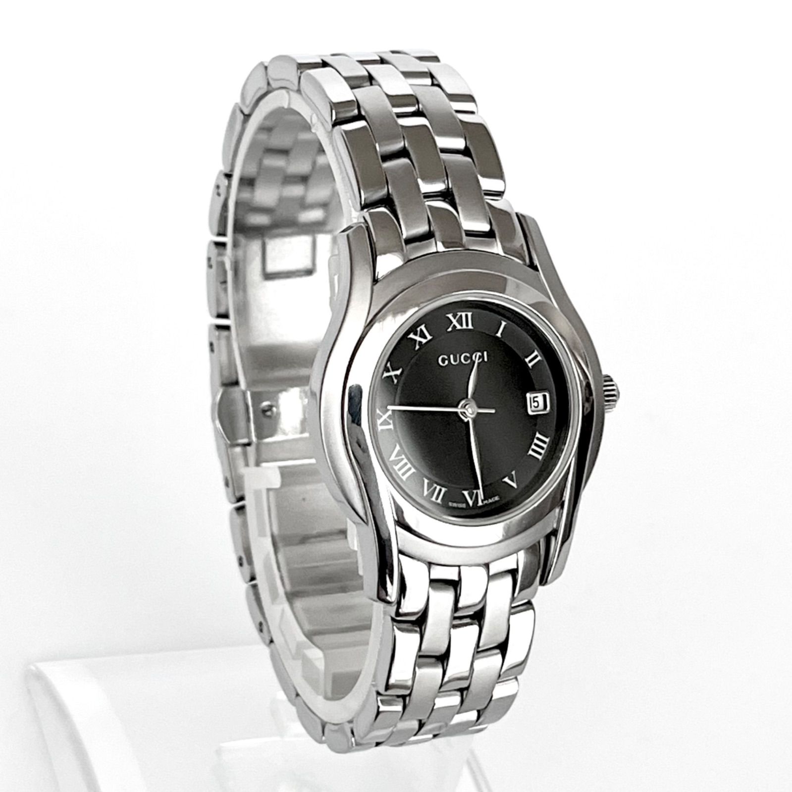 【美品】GUCCI 5500L コンビ　腕時計　レディース　電池新品　稼働品 正規品【新品電池】GUCCI 5500L/動作品 人気モデル コンビネーション
