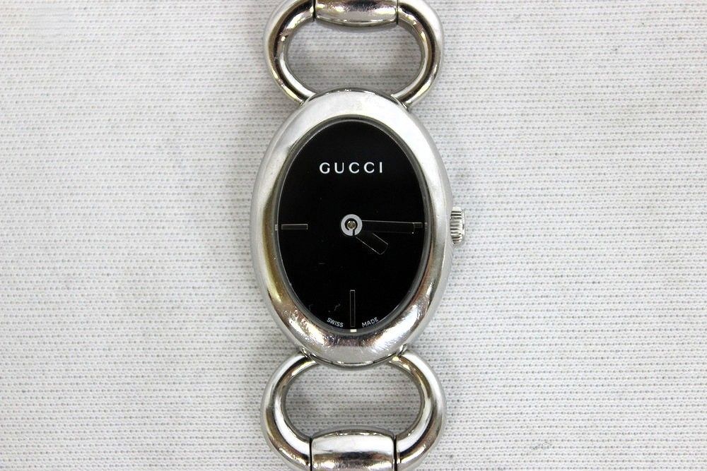 ◆GUCCI グッチ トルナヴォーニ クオーツ 文字盤 ブラック 118 腕時計