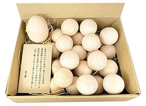 【新着商品】ジーズ 森乃響 恵(めぐみ) お風呂に浮かべる 檜ボール25球+たまご型檜 セット