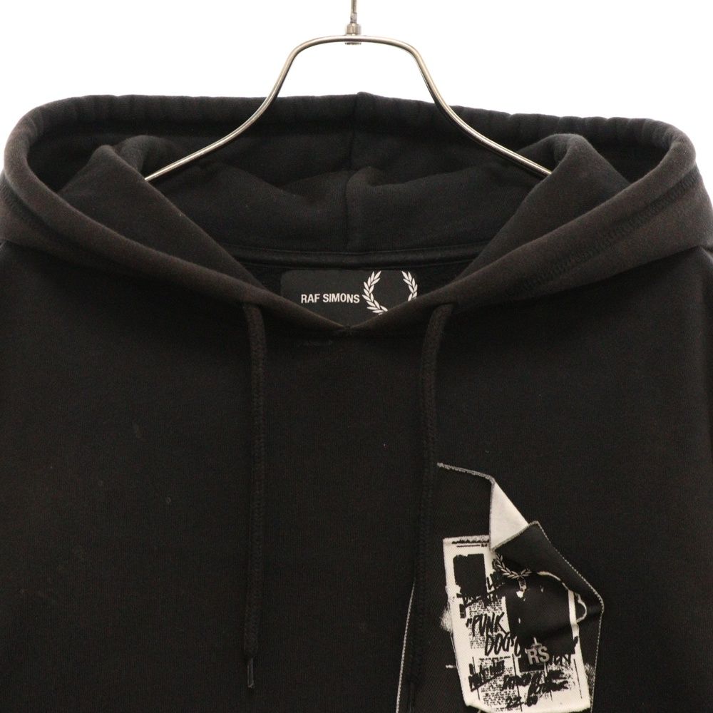 RAF SIMONS× FRED PERRY フーディー Fred Perry X Raf Simons Logo-Detailed Loopback Cotton-Jersey