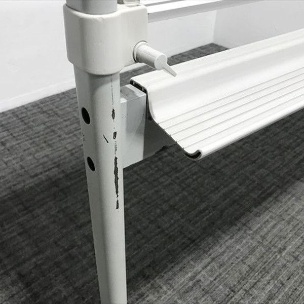 脚付ホワイトボード 両面式 片面暗線入り グレー MARWIL-DEMENAGEMENTS_CH