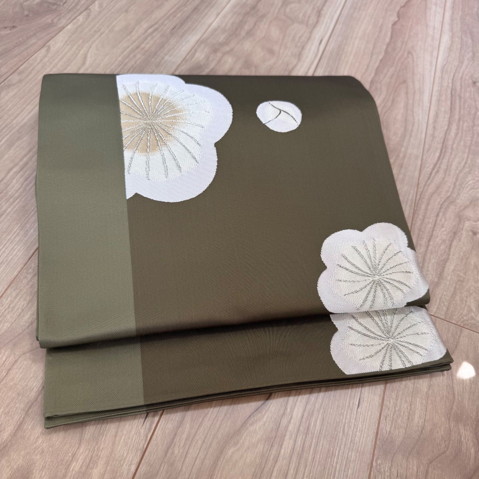 袋帯【辻村寿三郎】ジュサブロー モダン市松格子 正絹 紫色 茶色 六通柄 着物帯 袋帯【辻村寿三郎】ジュサブロー モダン市松格子 正絹 紫色 茶色