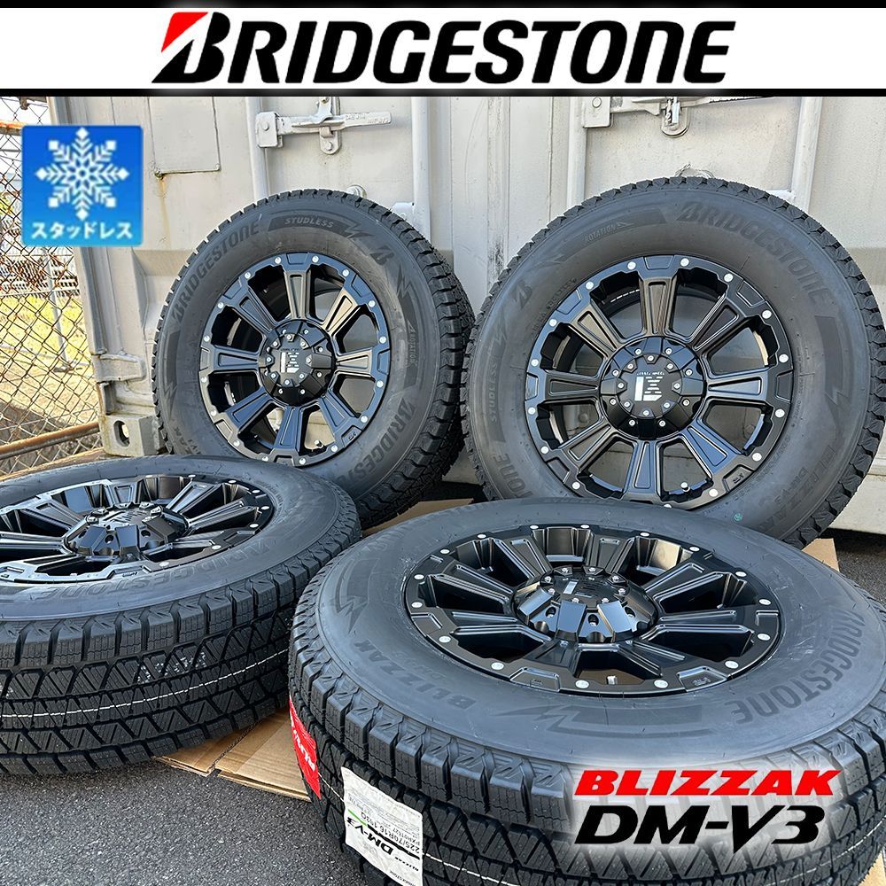 デリカd5 アルファード ステップワゴン フォレスター スタッドレスタイヤ ブリヂストン ブリザック DM-V3 215/70r16  225/70r16 16インチ DeathRock 4本セット - メルカリ