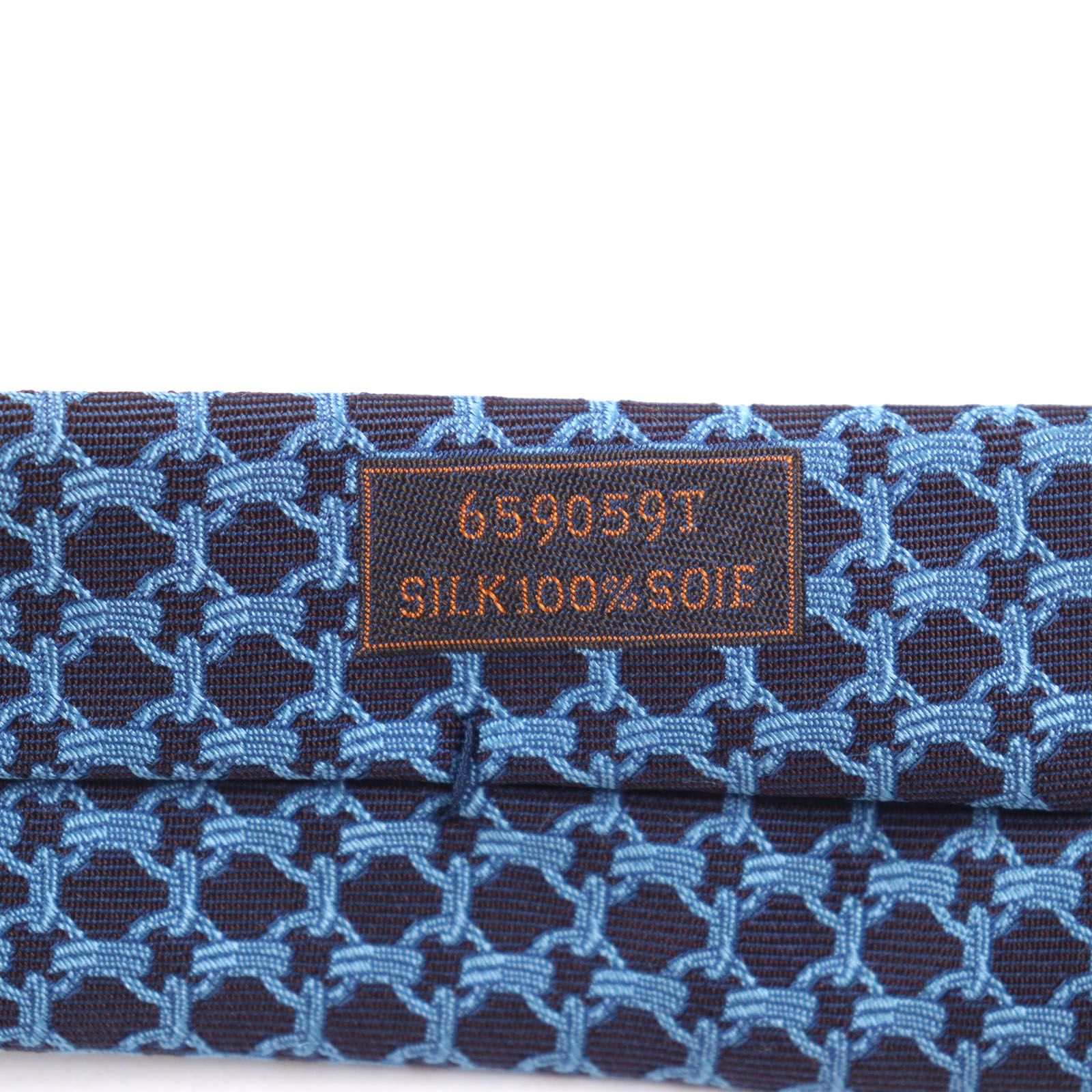 極美品○HERMES エルメス 659059T CRAVATE クラヴァット シルク100% 総