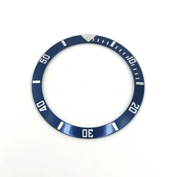 腕時計 修理交換用 社外部品 ベゼルインサート ブルー 青 【対応