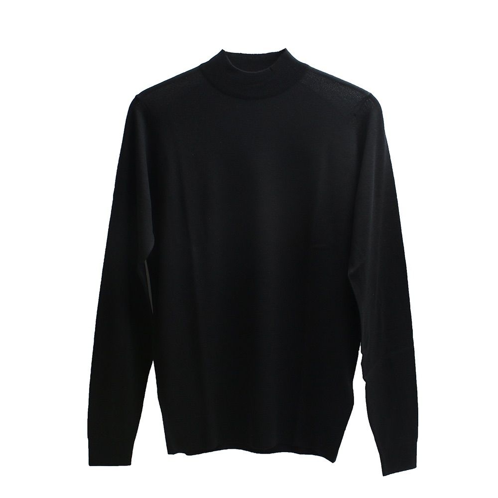 ジョンスメドレｰ JOHN SMEDLEY HARCOURT モックネック ニット HARCOURT-BLACK-L メンズ black 送料無料