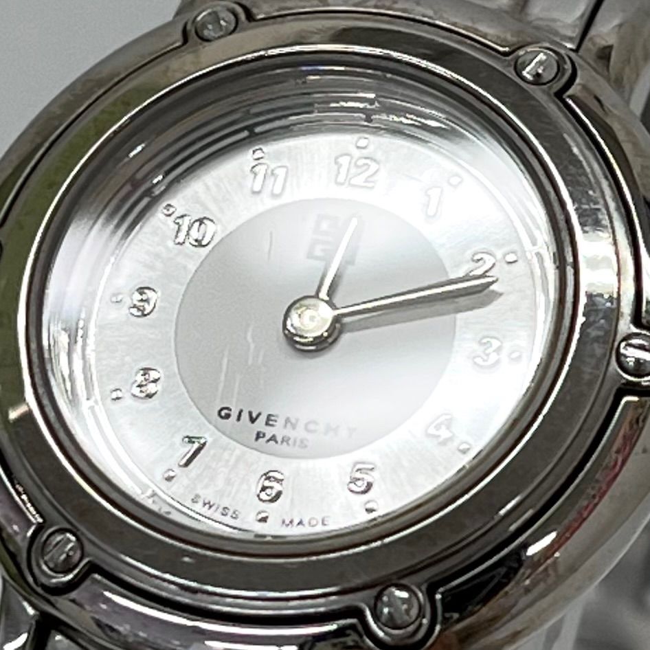 ◇GIVENCHY◇ジバンシー 稼働品 クォーツ シルバー 腕時計
