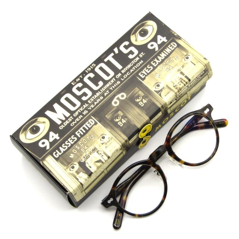 美品 MOSCOT モスコット メガネフレーム MILTZEN 46 MP ミルゼン ミルツェン ボストン 中国製 TORTOISE トートイズ 50018255