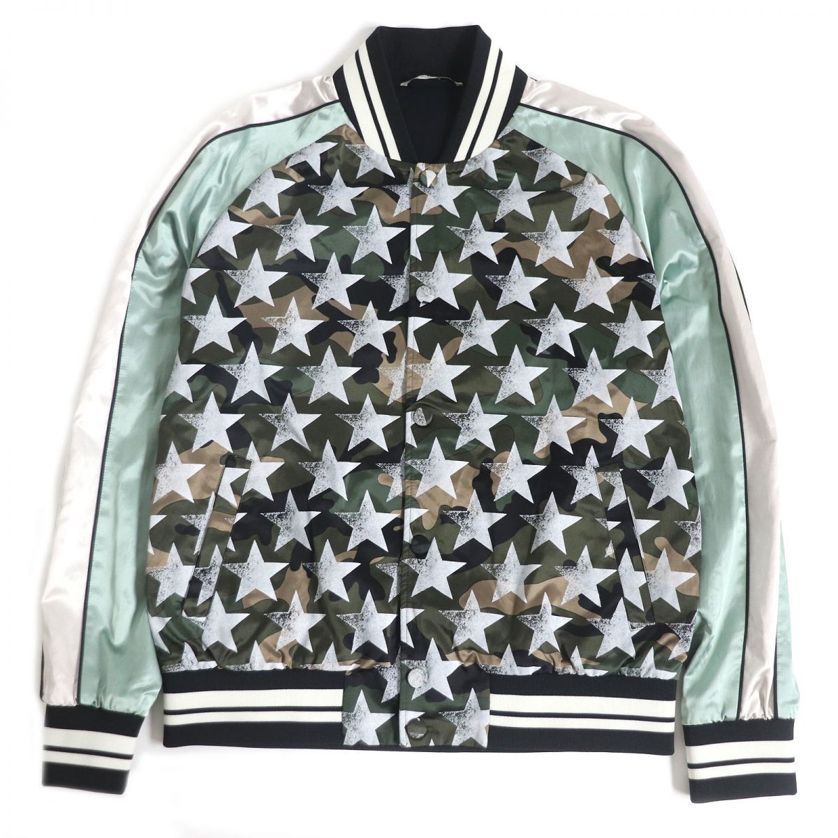 極美品□VALENTINO/ヴァレンティノ スター/カモフラプリント ロック 