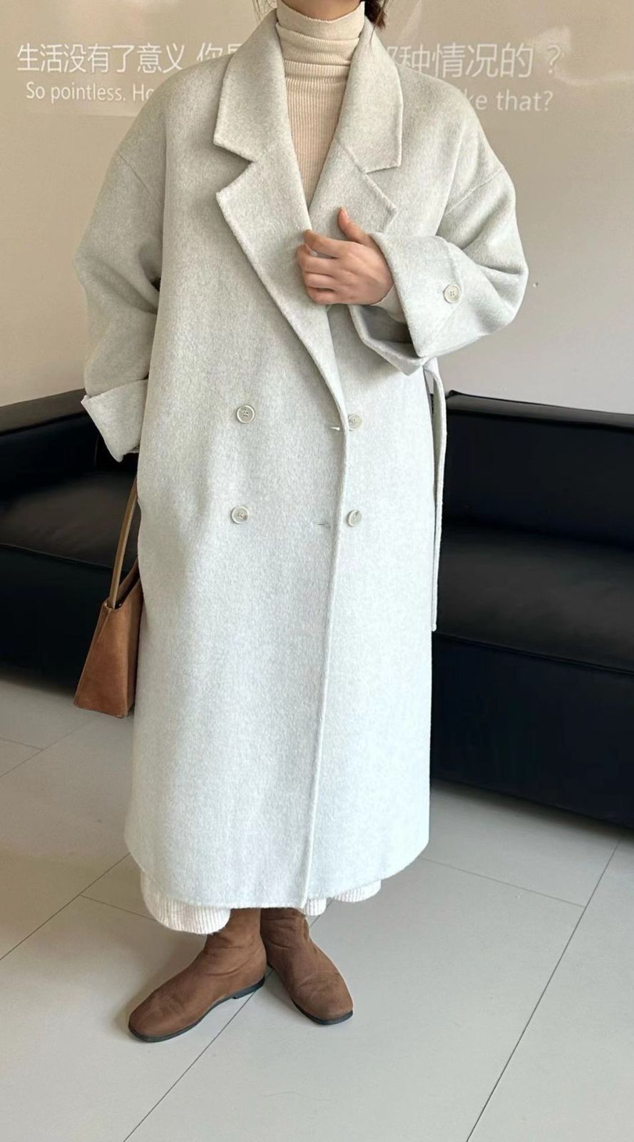 ウールコート ロングコート レディース チェスターコート アウター ウール ジャケット コート ロング丈 厚手 防寒 暖かい ポケット付き ゆったり おしゃれ きれいめ お洒落 上品 シンプル カジュアル 無地 通勤 OL 秋 冬 nuanta04 DZ30 SIROKUMA-CORPORATION_COM