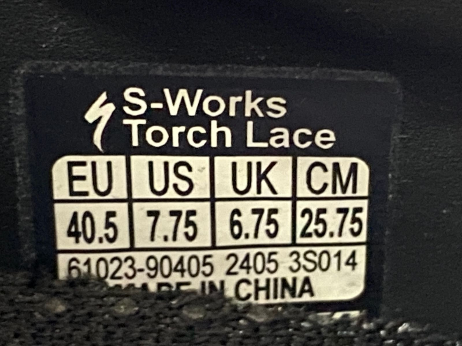 JK233 スペシャライズド SPECIALIZED S-WORKS TORCH LACE ビンディングシューズ EU40.5 SPD-SL ブラック WWW_NOITHATQUANGTHANH_NET