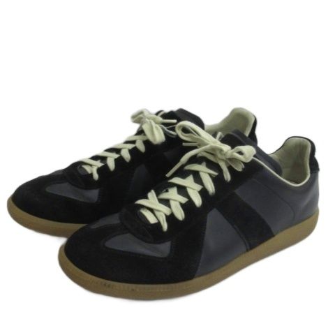 メゾンマルジェラ 22 Maison Margiela REPLICA ジャーマントレーナー スエード スニーカー 43 28-28.5 cm GY 51