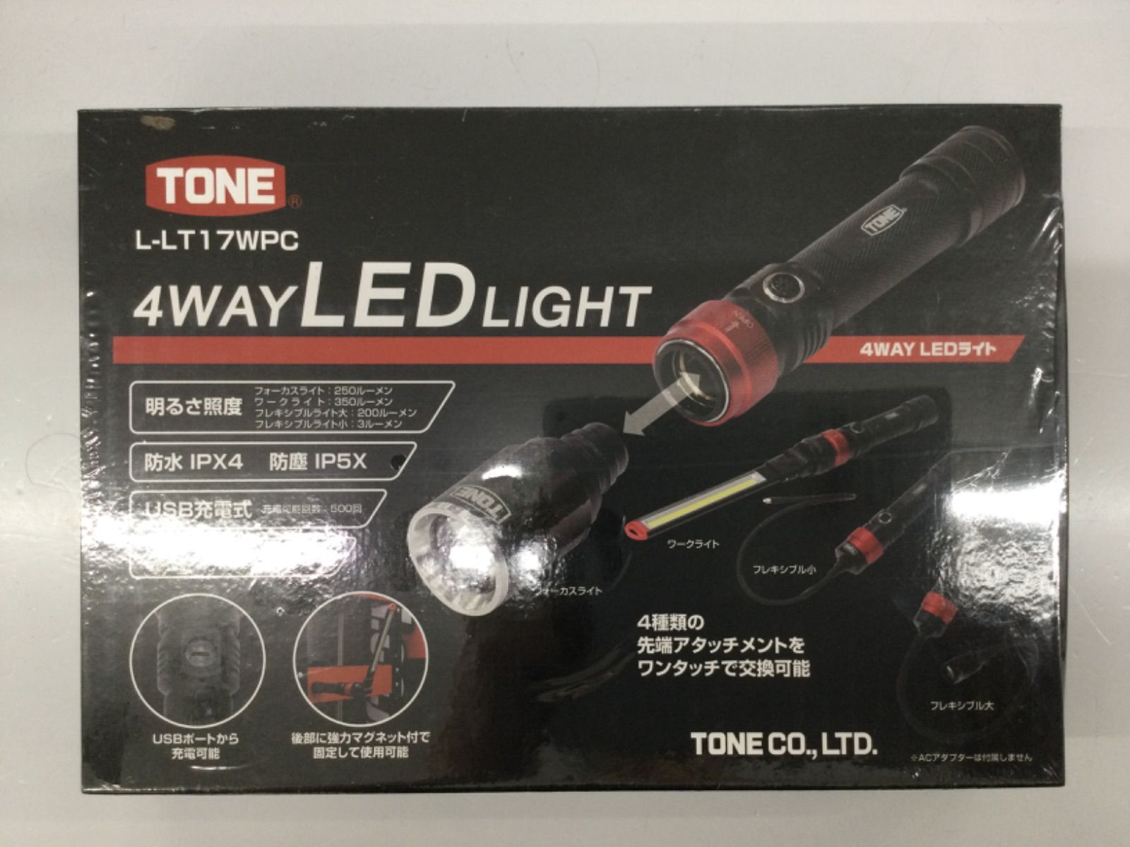 未使用 TONE 4WAY LED LIGHT LEDライト L-LT17WPC - メルカリ