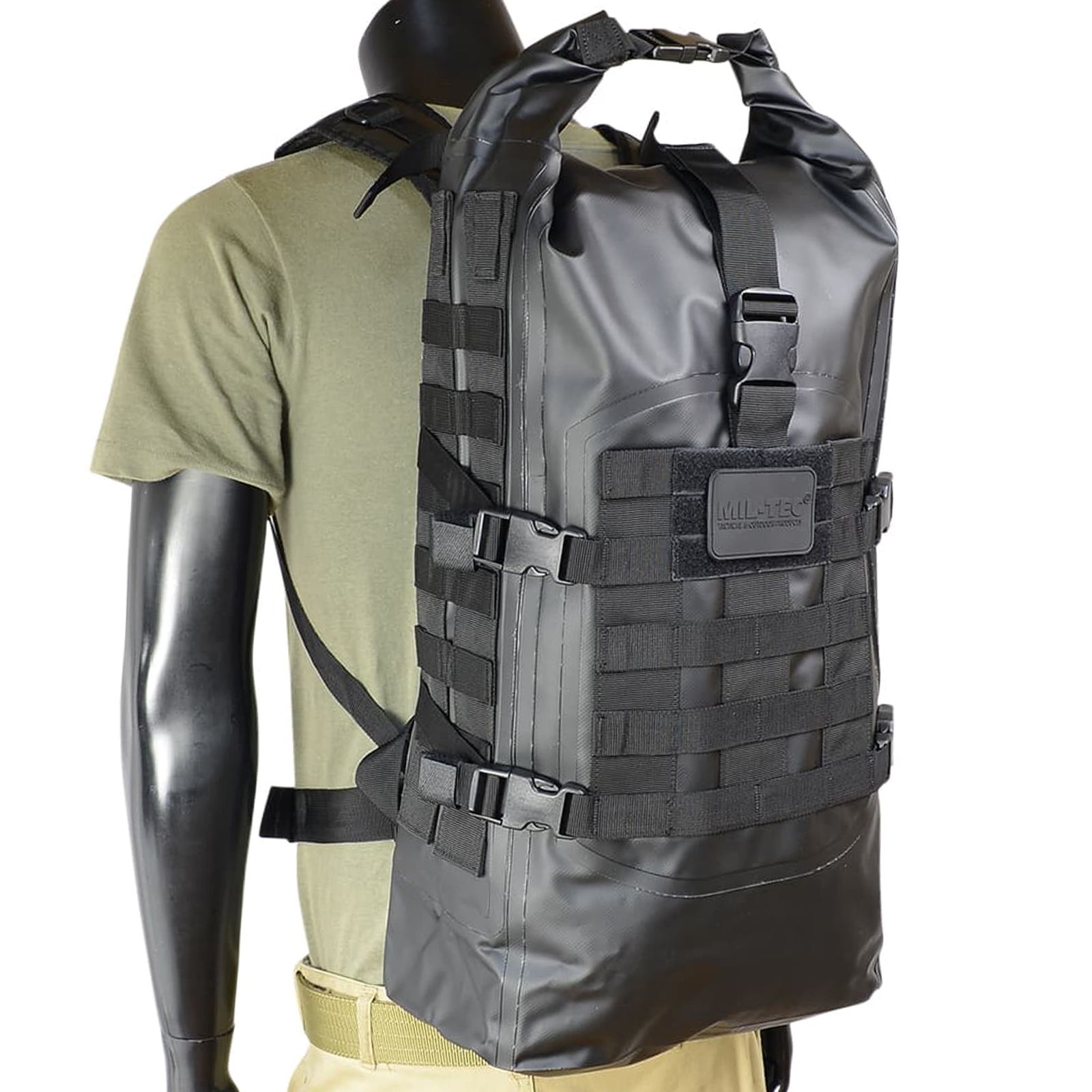 MIL-TEC バックパック Tactical Seals ドライバッグ 収納容量35L ブラック
