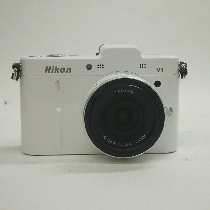 ニコン Nikon ニコン1 V1 薄型レンズ 10|2.8 キット ホワイト