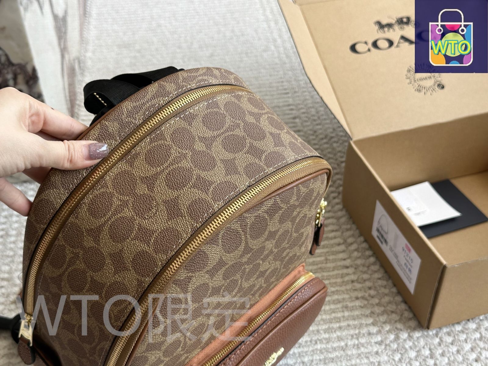今日特価】Coach ダブルジッパー バックパック-WTO輸入2 - メルカリ