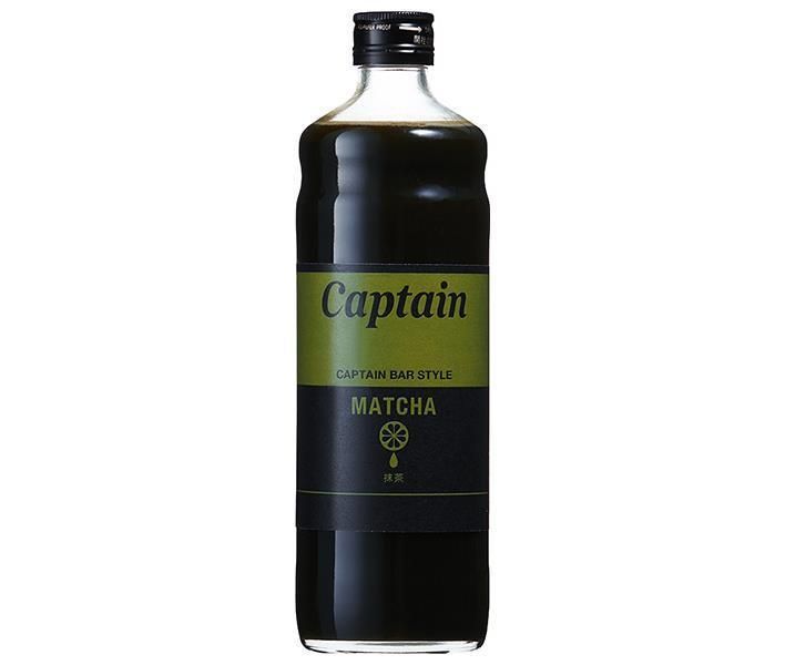 中村商店 キャプテン 抹茶 600ml瓶×12本入× 2ケース ｜ シロップ 希釈 スイーツ デザート 業務用