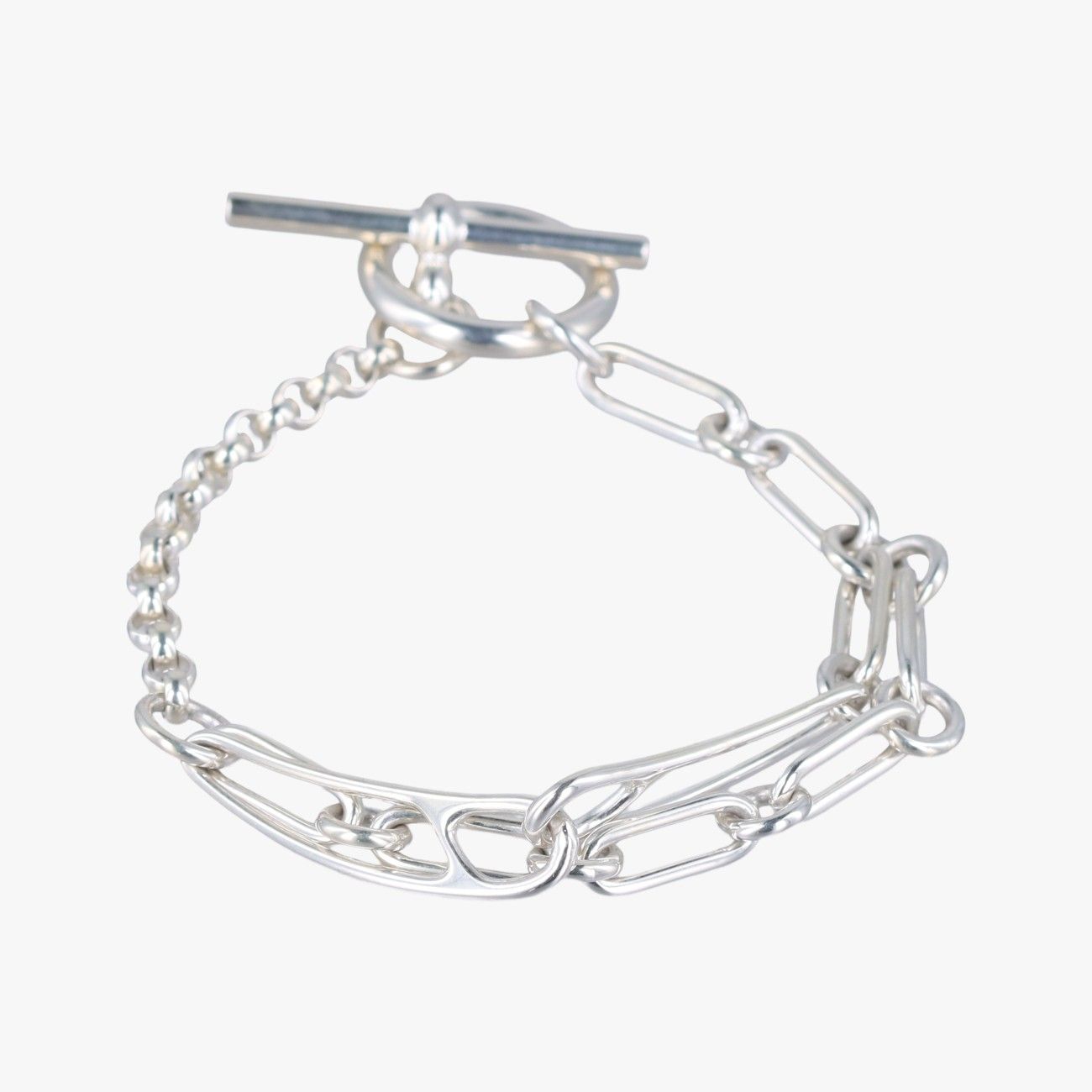 エルメスHermesシェーヌダンクル パンクシルバーAg92521C162509