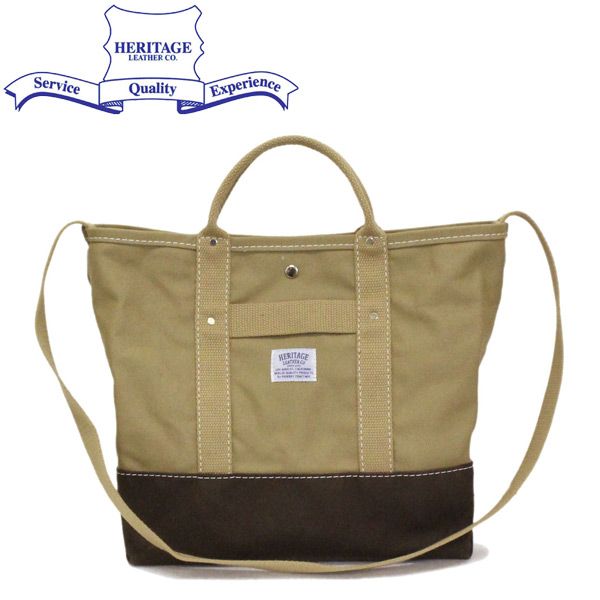 HERITAGE LEATHER CO.(ヘリテージレザー) NO.8736 Pop Tote Bag ポップトートバッグ 全7色 HL219 HL Khaki/Bourbon