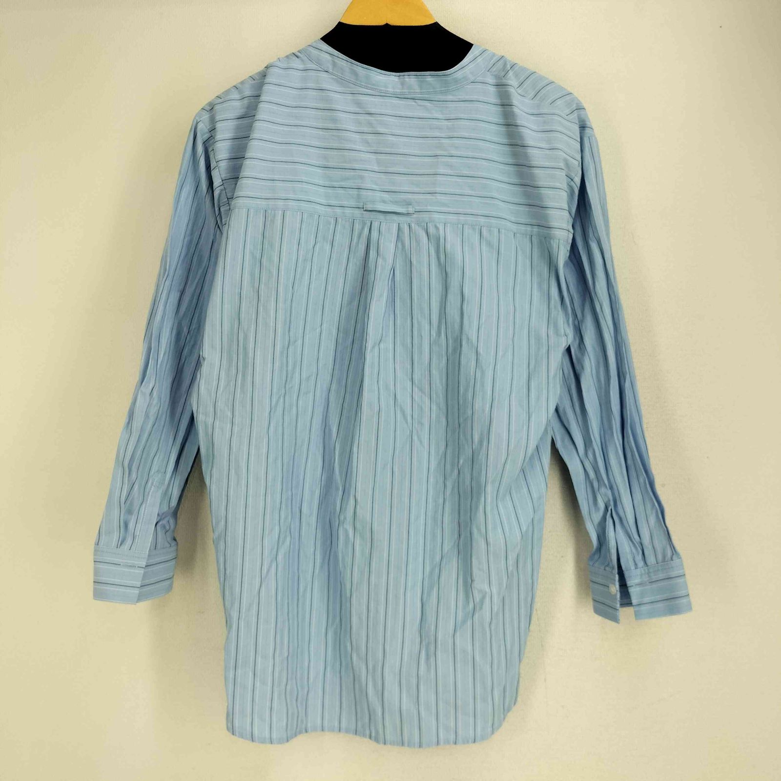 USED古着(ユーズドフルギ) NAKAGAMI ストライプシャツ blue stripe レディース F 中古 古着 0330 ユーズドフルギ USED古着 25ss ストライプチュニックシャツ