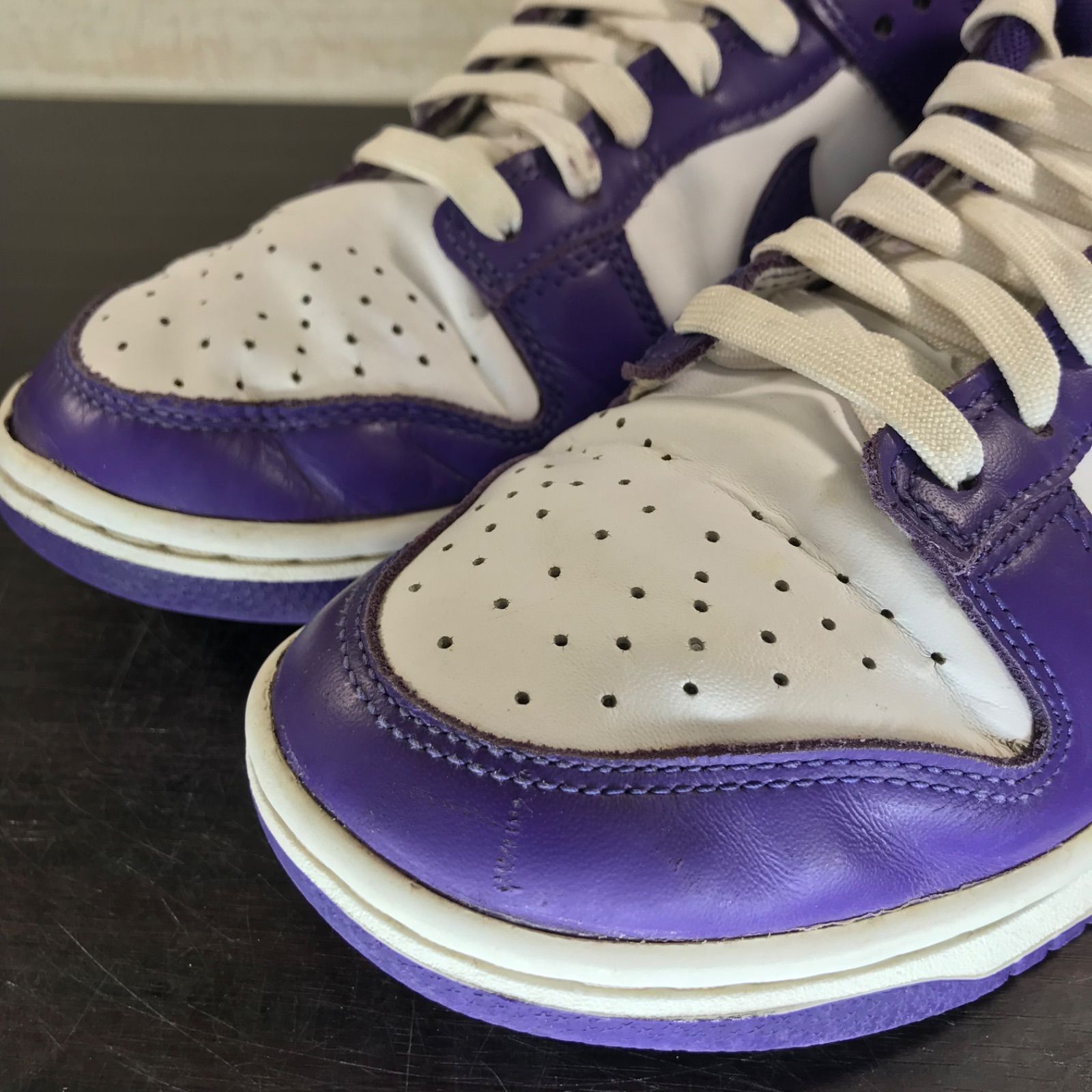 NIKE DUNK LOW RETRO ダンク ロー カット レトロ パープル ホワイト 白 
