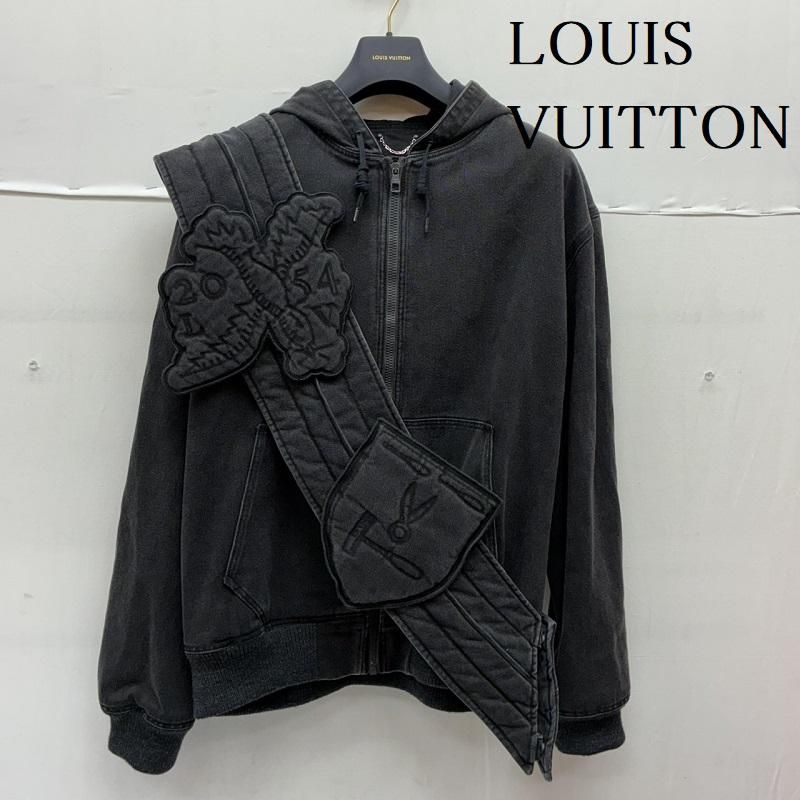 LOUIS VUITTON ルイヴィトン ジャケット 上着 ジャンパー ブルゾン 21ss ジップ スロー デニム フーディ ウィズ サッシュアンドパッチ HHA61WRDH