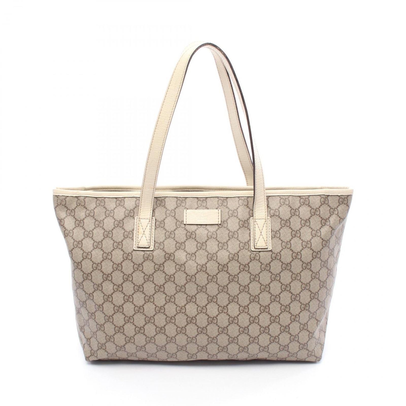 グッチ GUCCI トートバッグ GGスプリーム 181084 ベージュ PVC