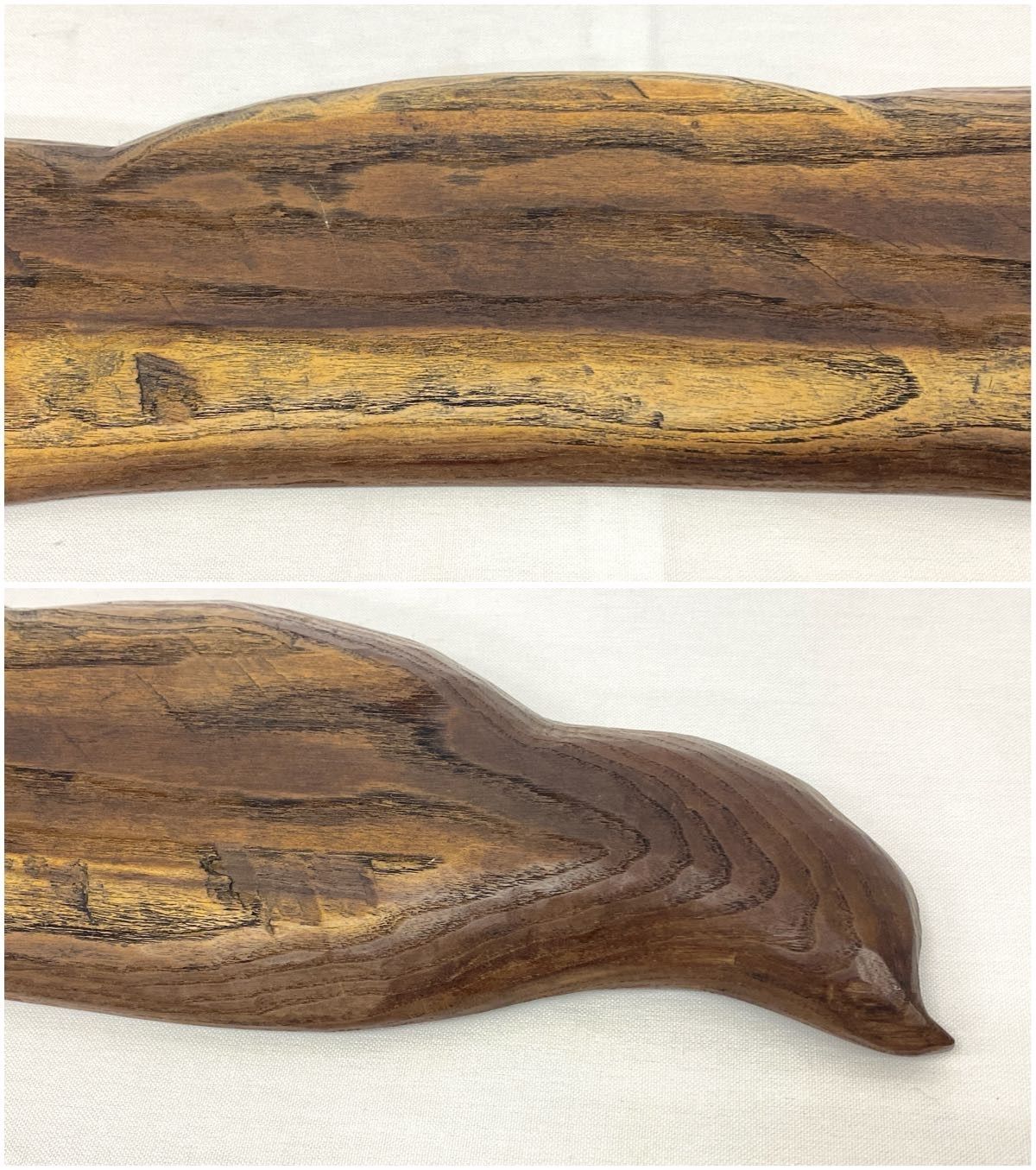 木製葉形トレイ ブラウン 木製葉形トレイ ブラウン