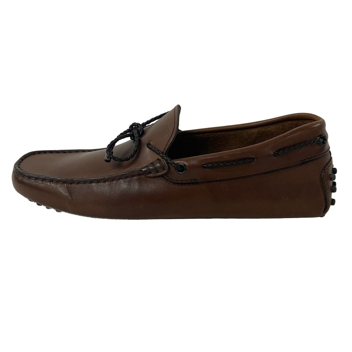 TOD S トッズ ドライビングシューズ 5 1|2 メンズ - ブラウン×ダークブラウン レザー