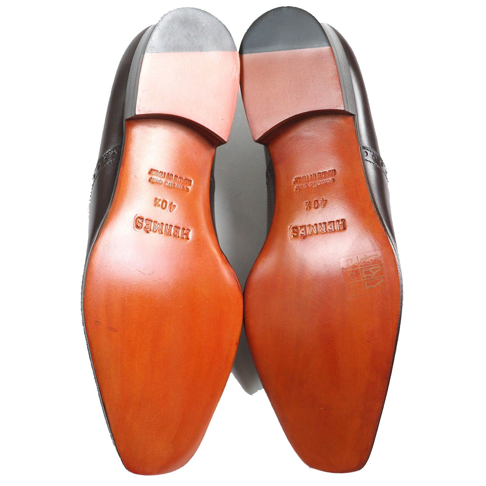 未使用 エルメス HERMES ダブルモンクストラップ ドレス ビジネス