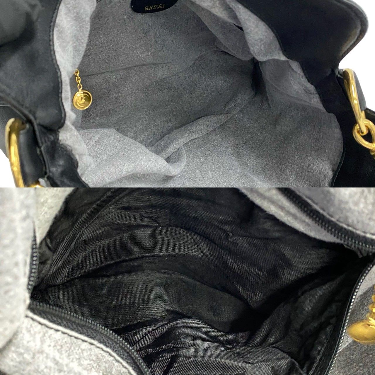 極 美品 GUCCI グッチ オールドグッチ ヴィンテージ バンブー レザー 