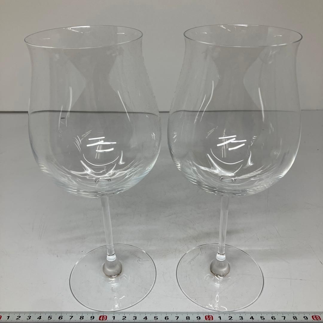 ⭐︎洋3 バカラ　デキュスタシオン　特大ワイングラス一対　共箱　高さ24.5cm ⭐︎洋3 バカラ デキュスタシオン 特大ワイングラス一対 共箱 高さ24.5