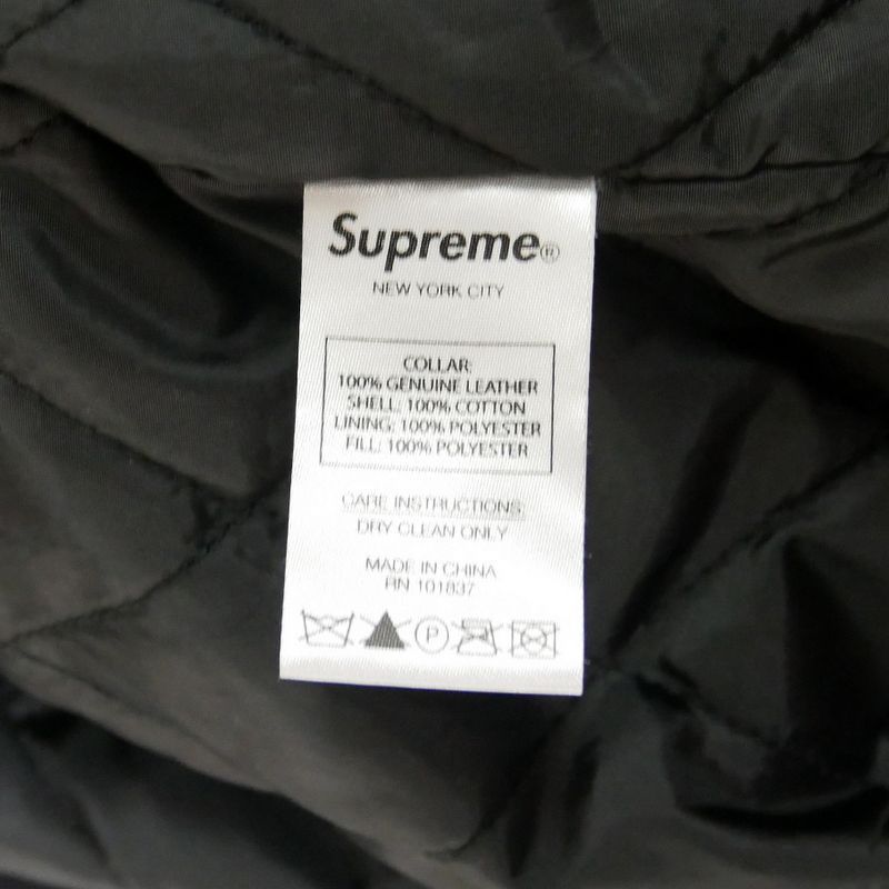 Supreme 国内正規 20AW 20FW Leather Collar Work Jacket レザーカラー