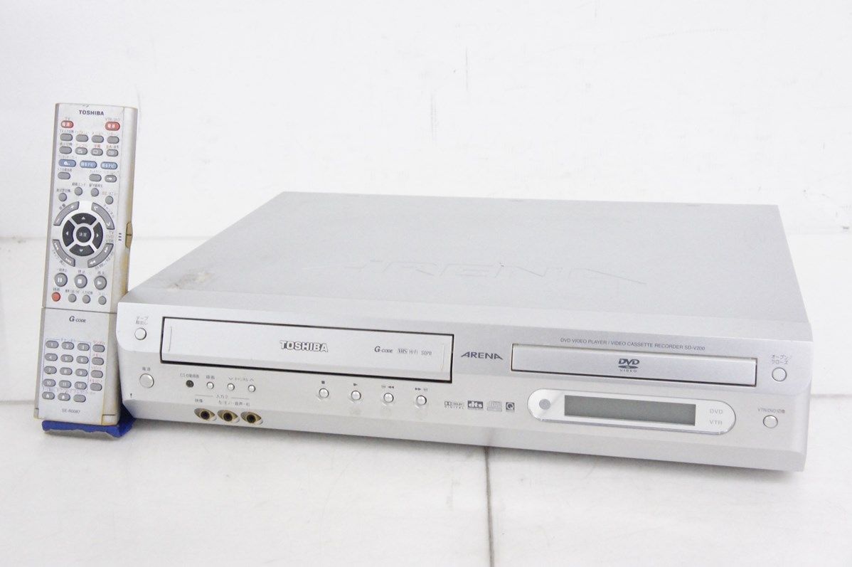 中古】【メンテナンス済み】東芝TOSHIBA VTR一体型DVDビデオ