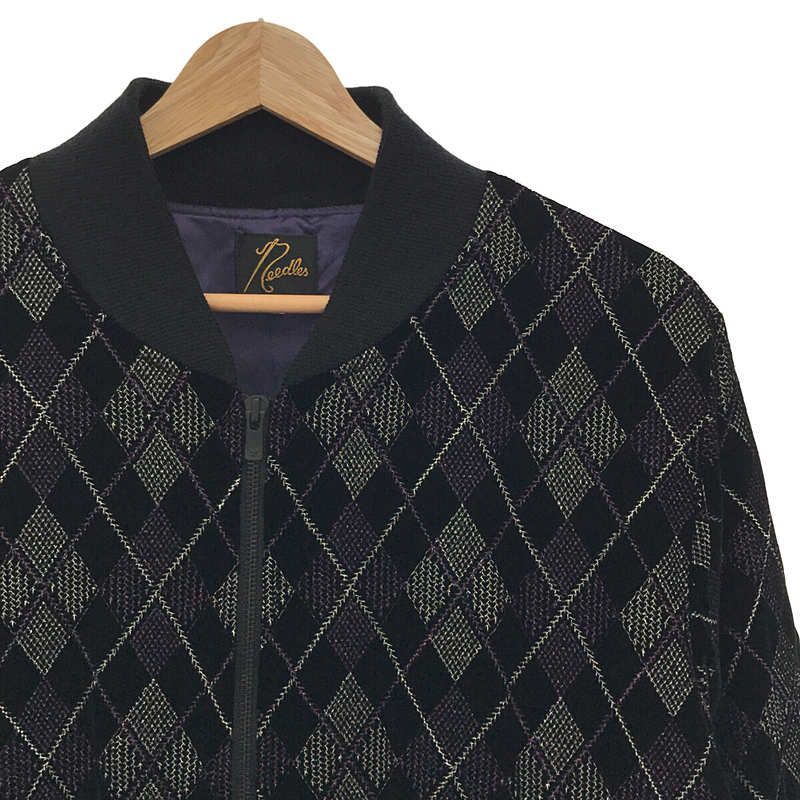 Needles / ニードルス | 2021AW | B.B. JACKET - ARGYLE EMB. VELVET
