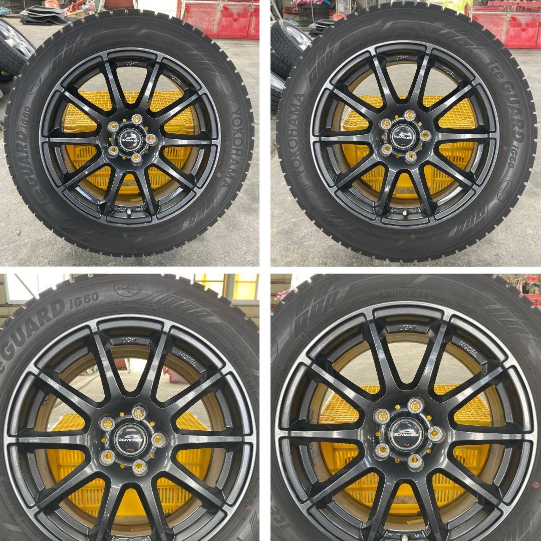 送料込 215/55R17 ice GUARD iG60（2021年製造）CX-3　スタッドレスタイヤ・アルミホイールセット4本