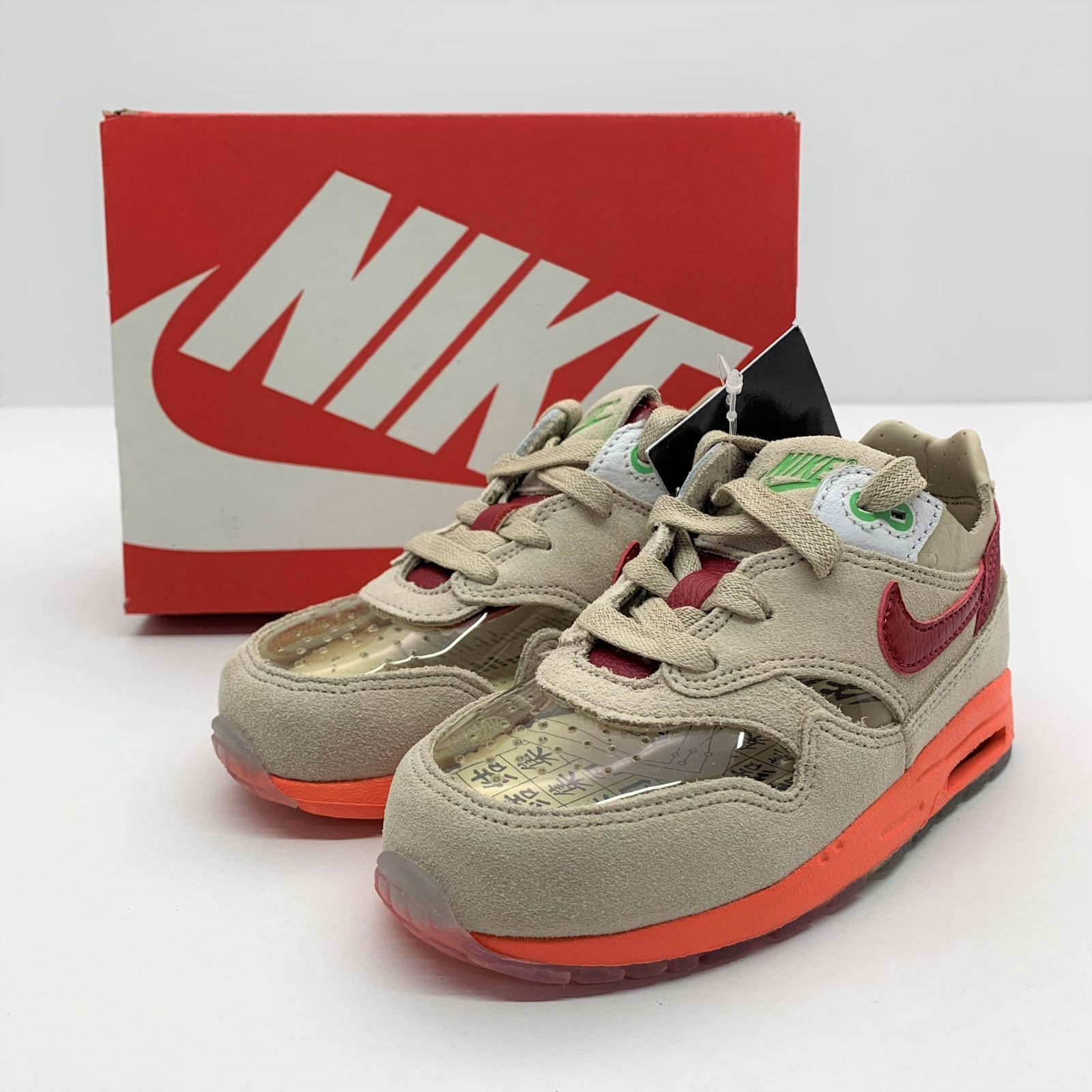 CLOT NIKE AIR MAX 1 TD KISS OF DEATH 2021 15.0cm DH2492-100 ...