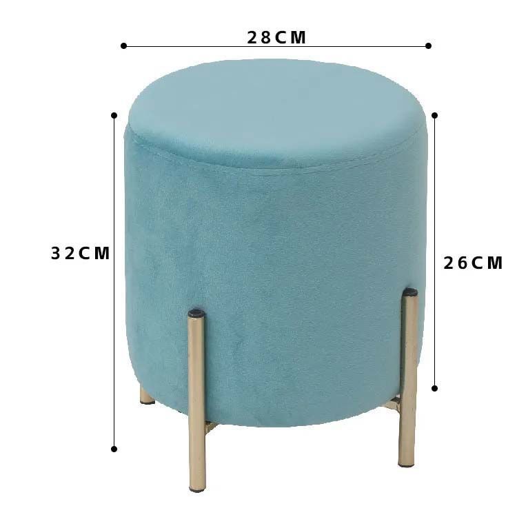 2脚セット スツール 丸 高さ46cm 円形 PU レザー 丸椅子 低反発