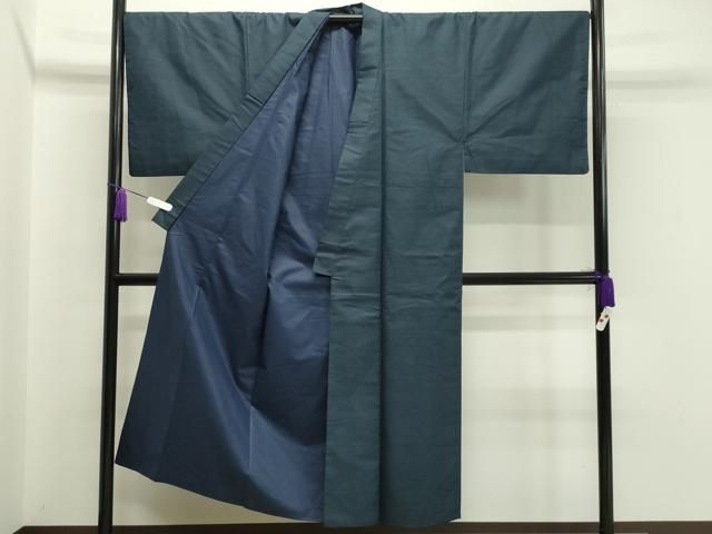 平和屋着物●男性 お召 アンサンブル 100亀甲 正絹 CAAX5751gh