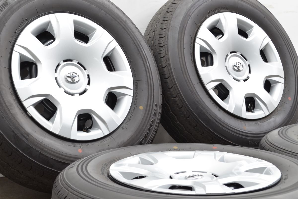 2024年製 バリ溝 美品】トヨタ 200 ハイエース 純正 15in 6J +35 