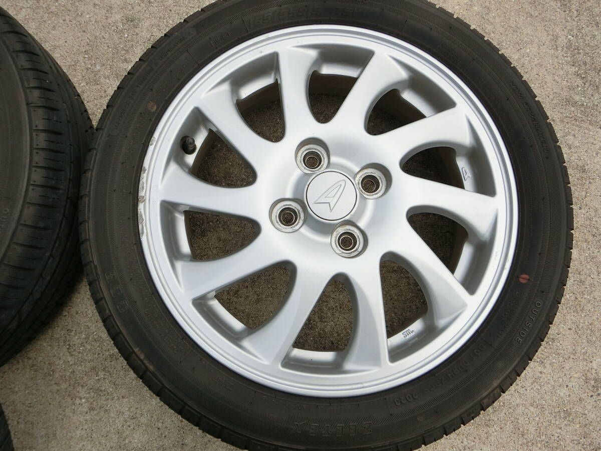 736] ダイハツ純正 15インチ アルミホイール 4穴 4本セット 15×4.5J+45